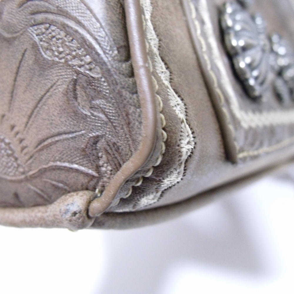 Montana West Tooled Leather Concho Purse - Picture 7 of 7